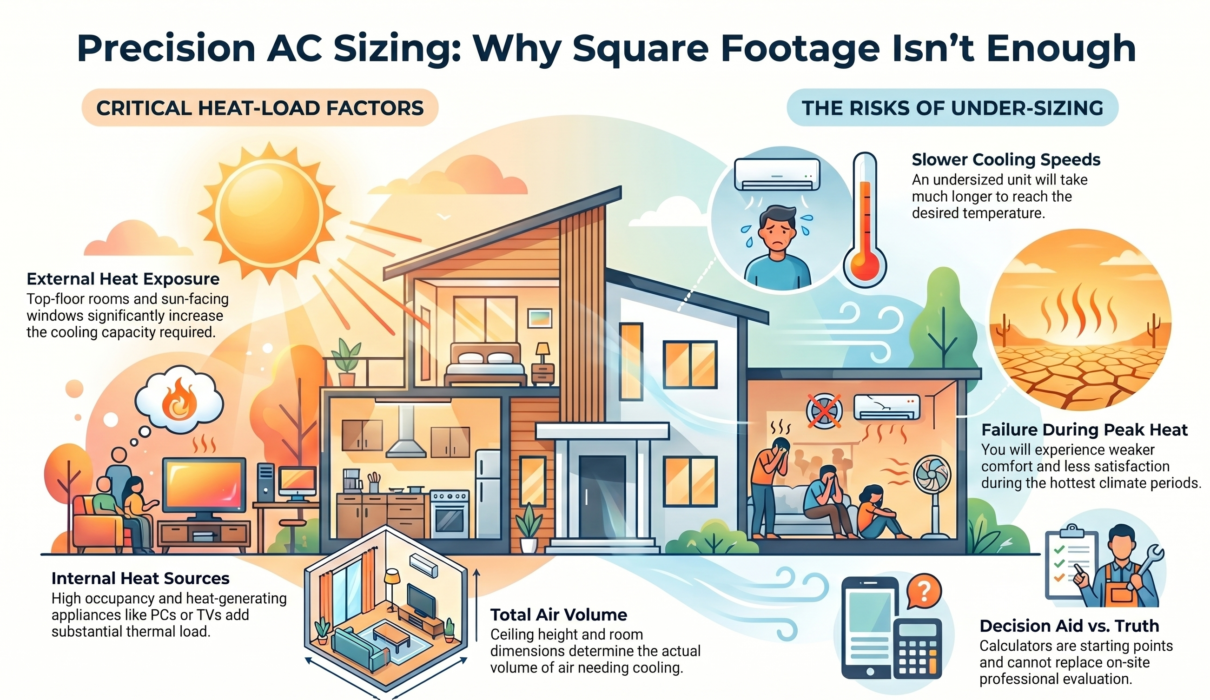 AC tonnage calculator for Indian rooms